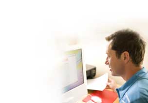 Man using PC