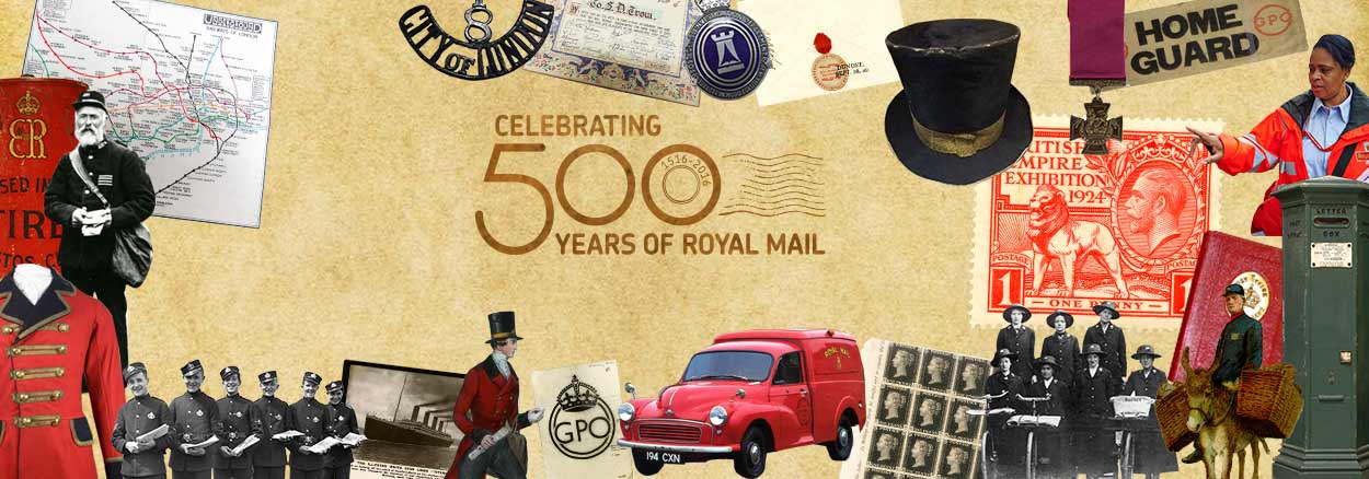 Royal Mail - 500 years collage