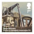 Britons of Distinction First class stamp featuring Thomas Newcomen