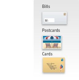 Bills, Postcards, cards