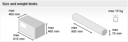 Size and Weight limits