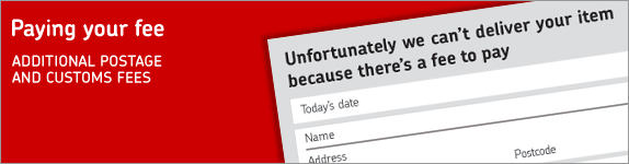 Paying your fee. Additional postage and custom fees