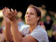 Woman clapping