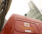 Close up of Royal Mail van
