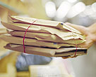 Hand holding mail