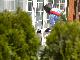 Postman delivering mail