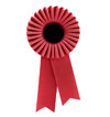 A red rosette