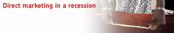 Direct marketing in a recession