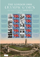 London 1908 Olympic Games Commemorative Sheet