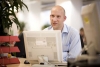 Man working at computer in office