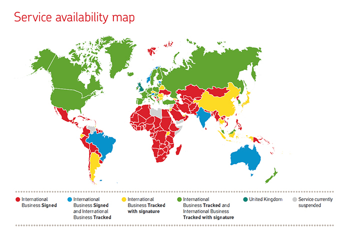 Our tracked and signature services coverage | Royal Mail Group Ltd