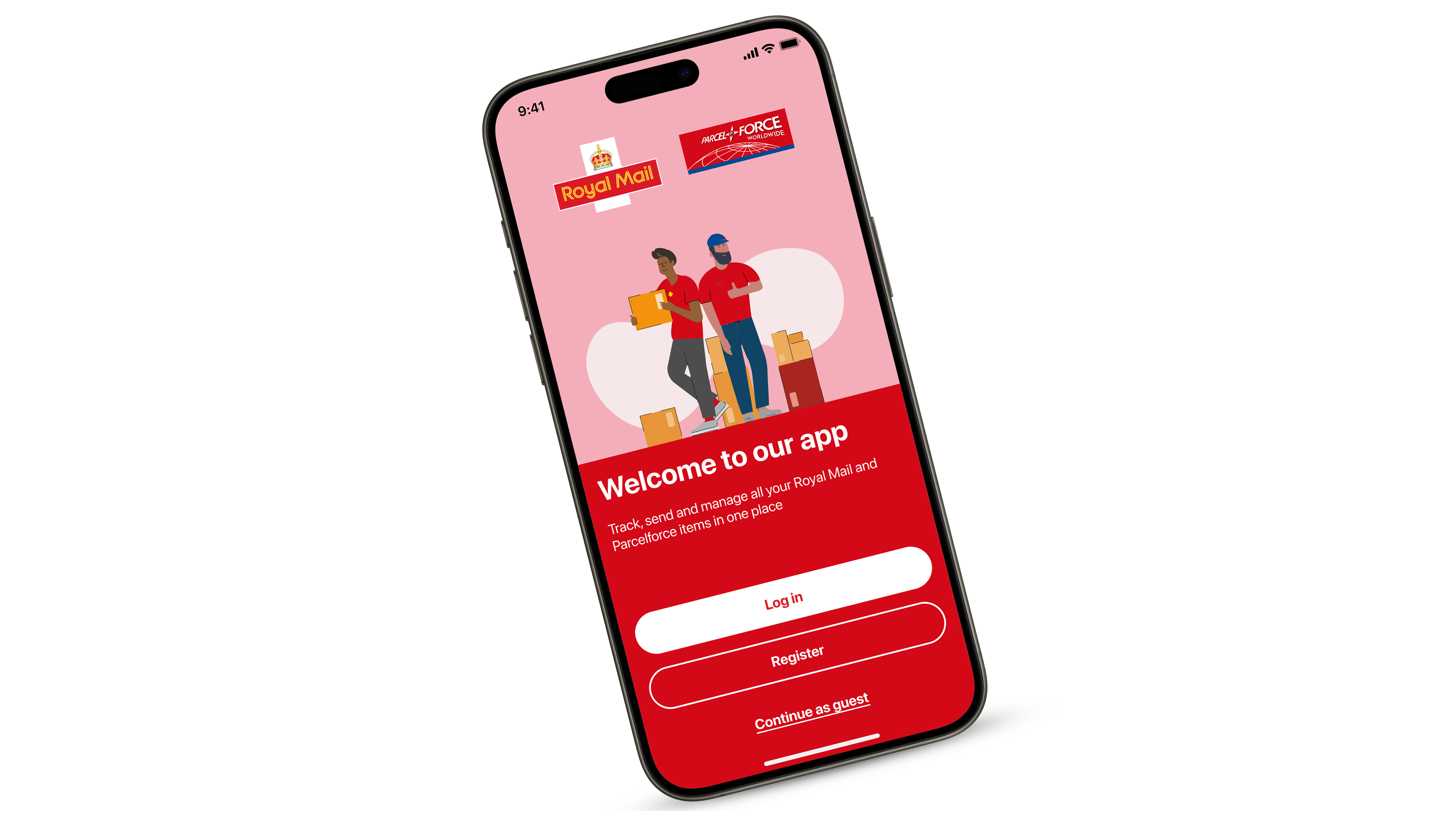 Download app screen smartphone