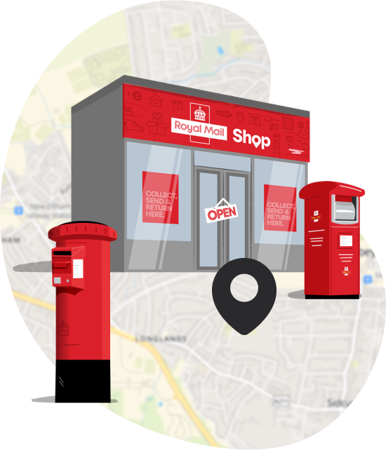 Royal Mail Shops SNY illustration