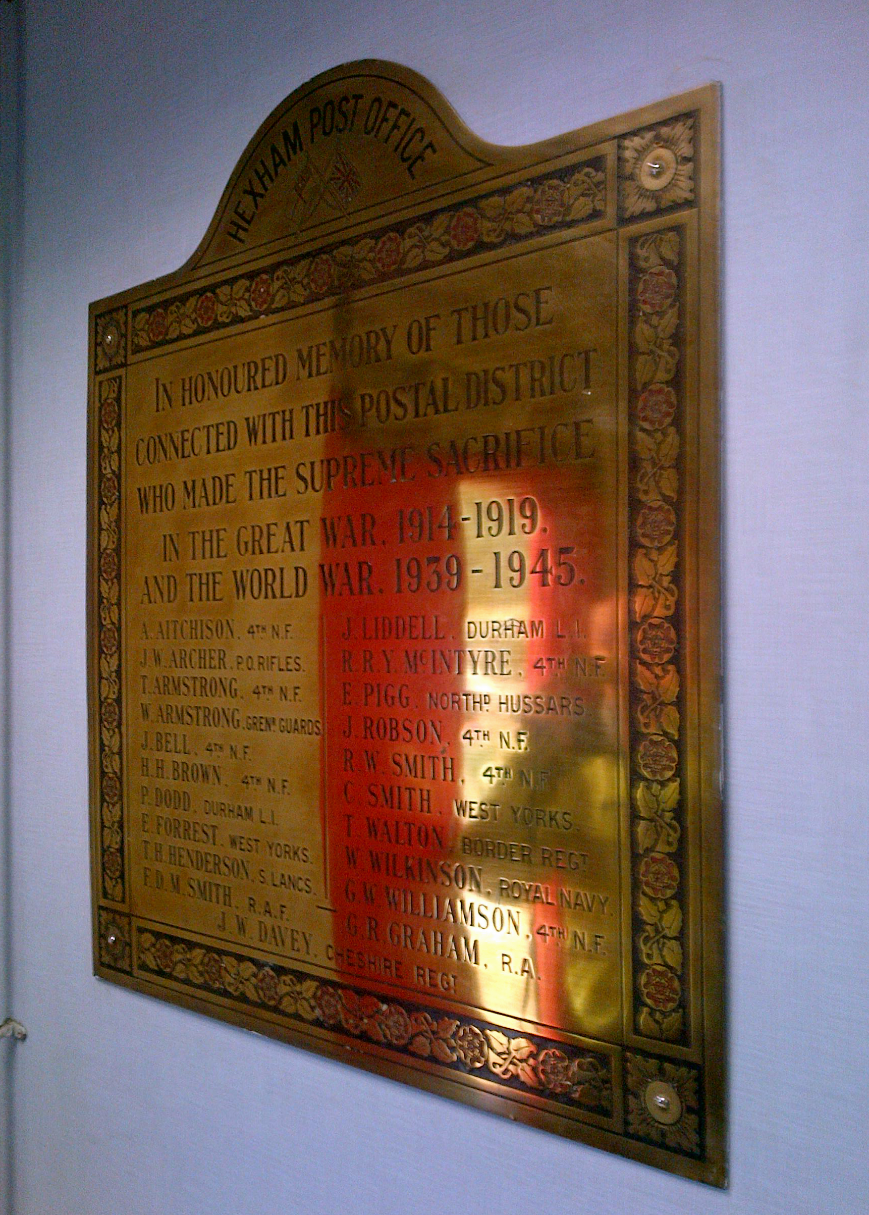 Hexham - War Memorial