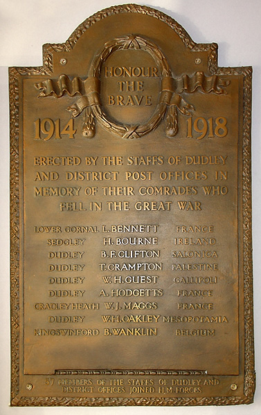 Dudley and District Post Office War Memorial
