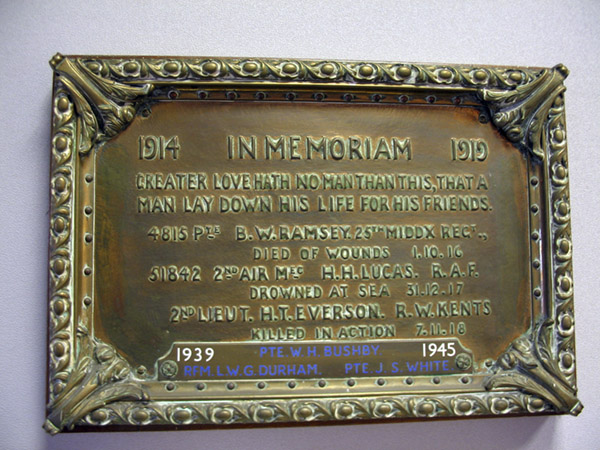 Enfield Post Office War Memorial